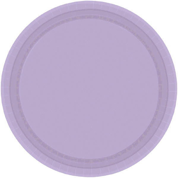 PAPER PLATE LAVENDER 6.75" 20CNT