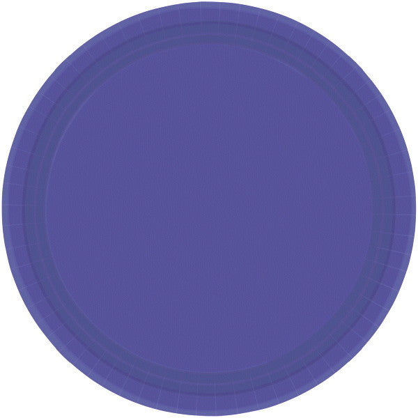 PAPER PLATE NEW PURPLE 6.75" 20CNT