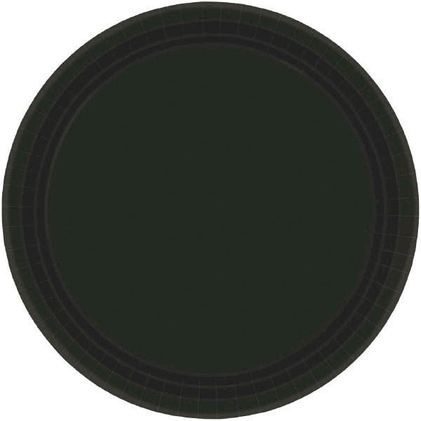 Midnight Black 7" Paper Plates - 20ct.