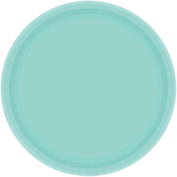 PAPER PLATE ROBINS EGG BLUE 6.75" 20CNT