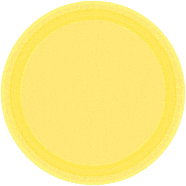 PAPER PLATE LIGHT YELLOW 6.75" 20CNT