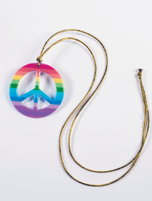 Hippie Peace Sign Medallion