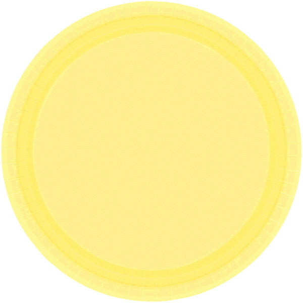 PAPER PLATE LIGHT YELLOW   8.5"    20CNT