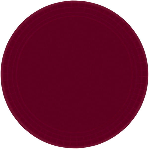 Burgundy 10.25" Paper Plates - 50ct.