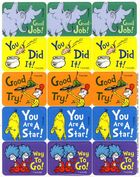 DR SEUSS STICKERS