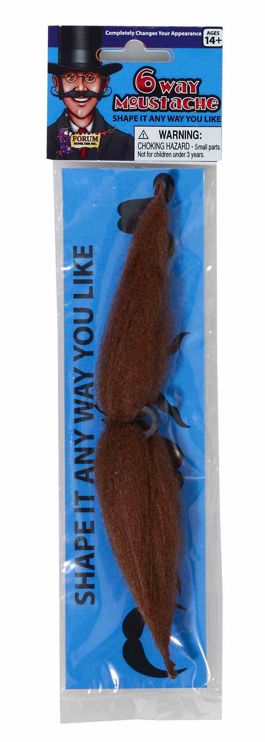 Brown Bendable Moustache
