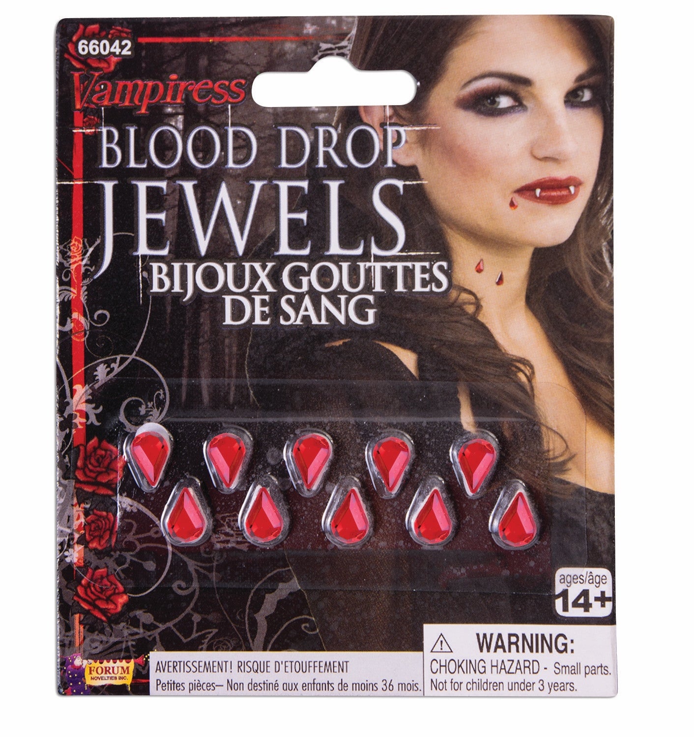Blood Drop Stick-on Jewels