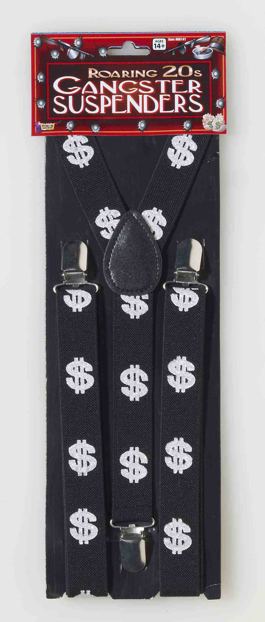 Dollar Sign Print Suspenders
