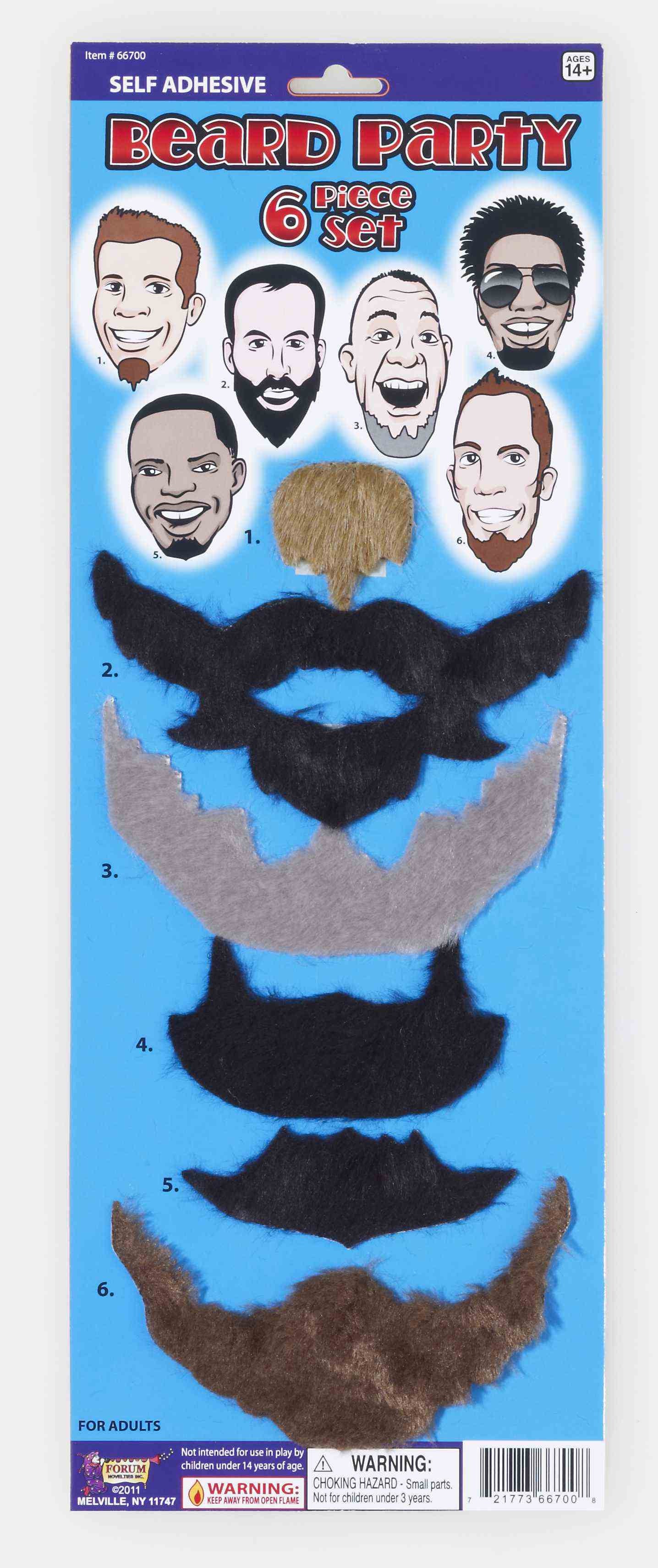 BEARD - PARTY SET ASST