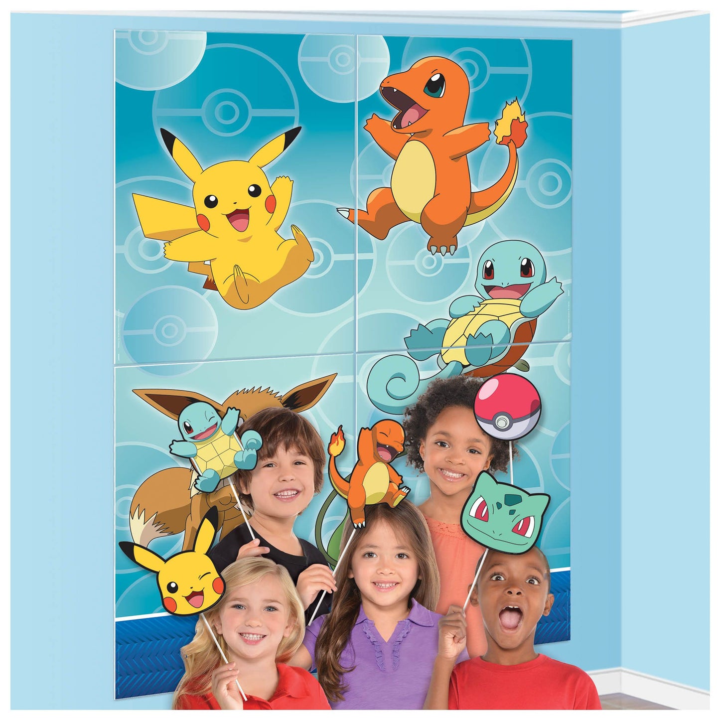 Pokemon Scene Setter with Photo Props