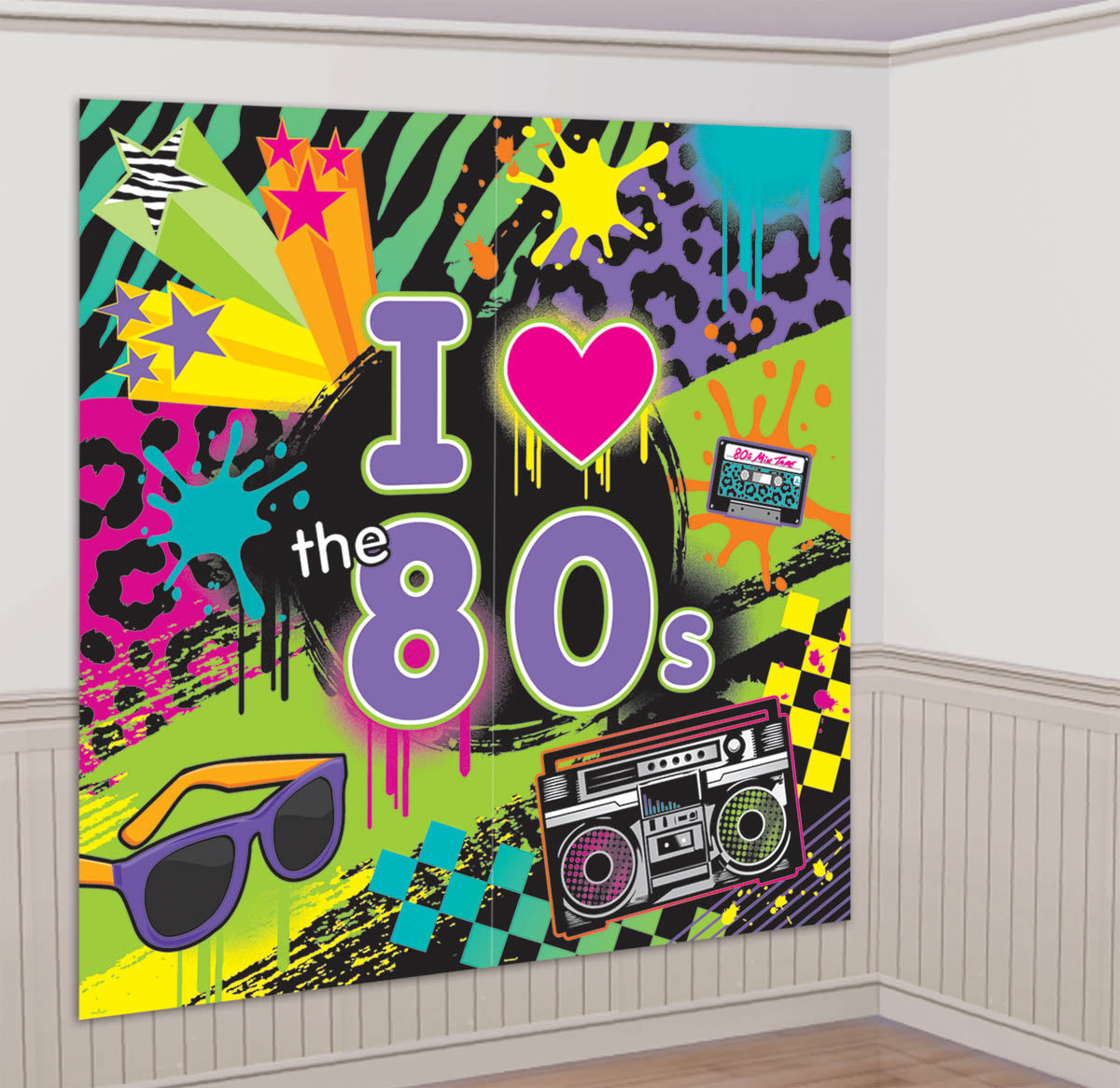 80'S WALL DECORATING KIT