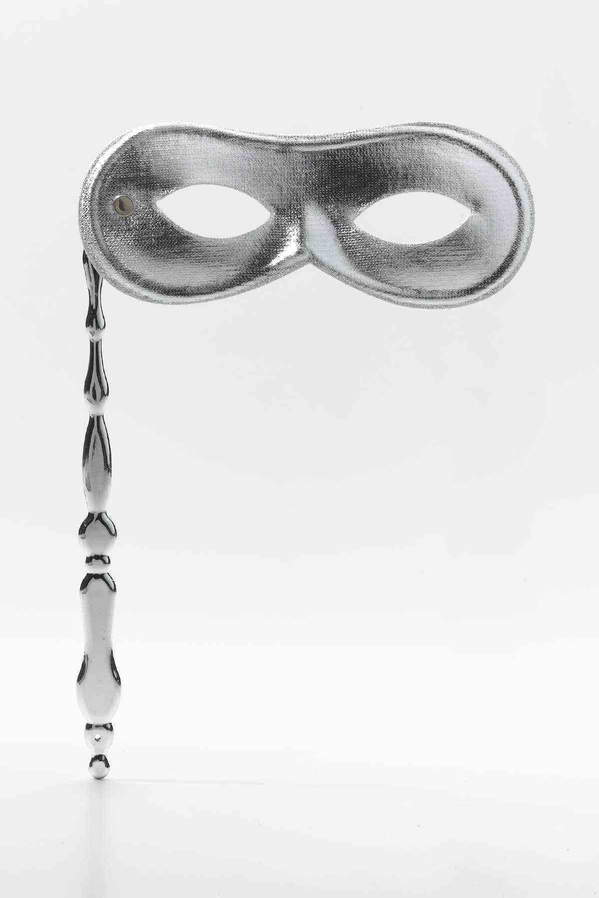 Silver Mask on Stick