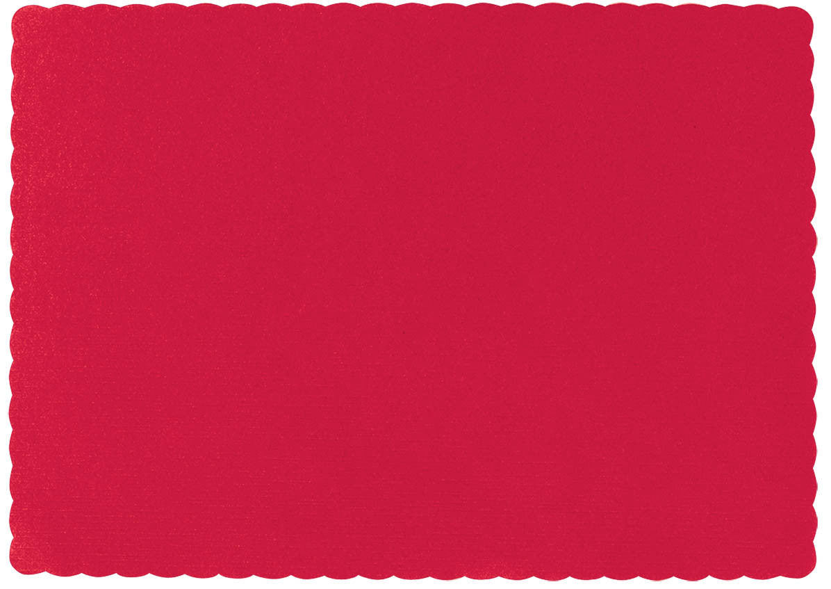 PLACEMATS - APPLE RED CATERING 10X14" 50 CT/PKG