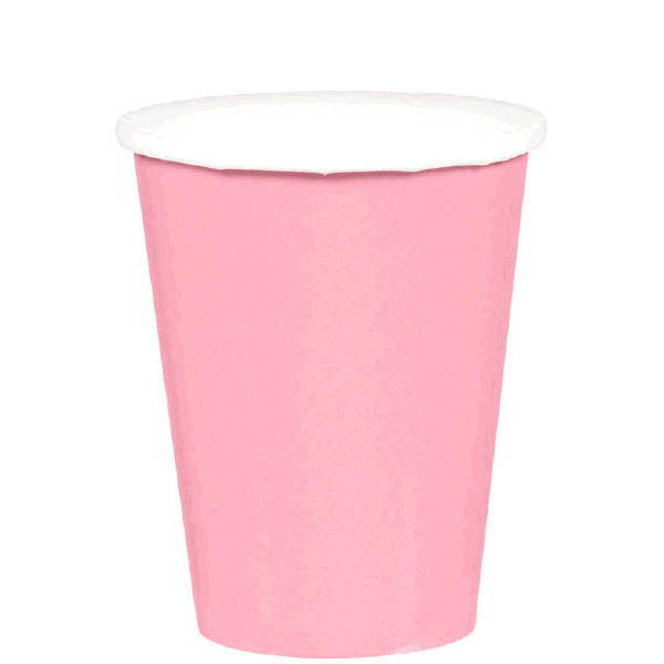 Hot & Cold Paper Cups - Lovely Pink - 9oz- 20 Count