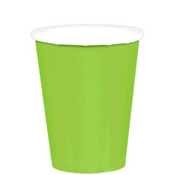 Kiwi Green 9oz. Paper Cups - 20ct.