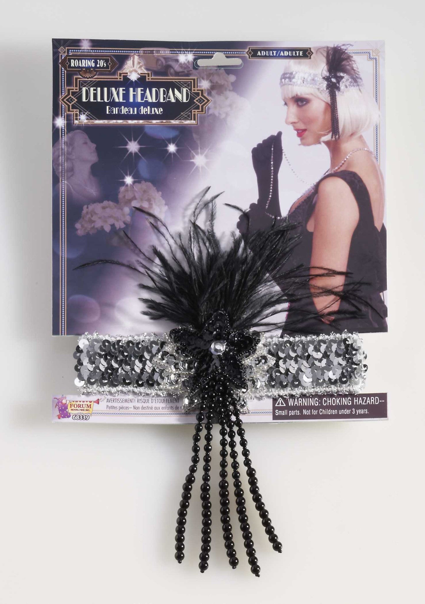 HEADBAND - ROARING 20S SILVER