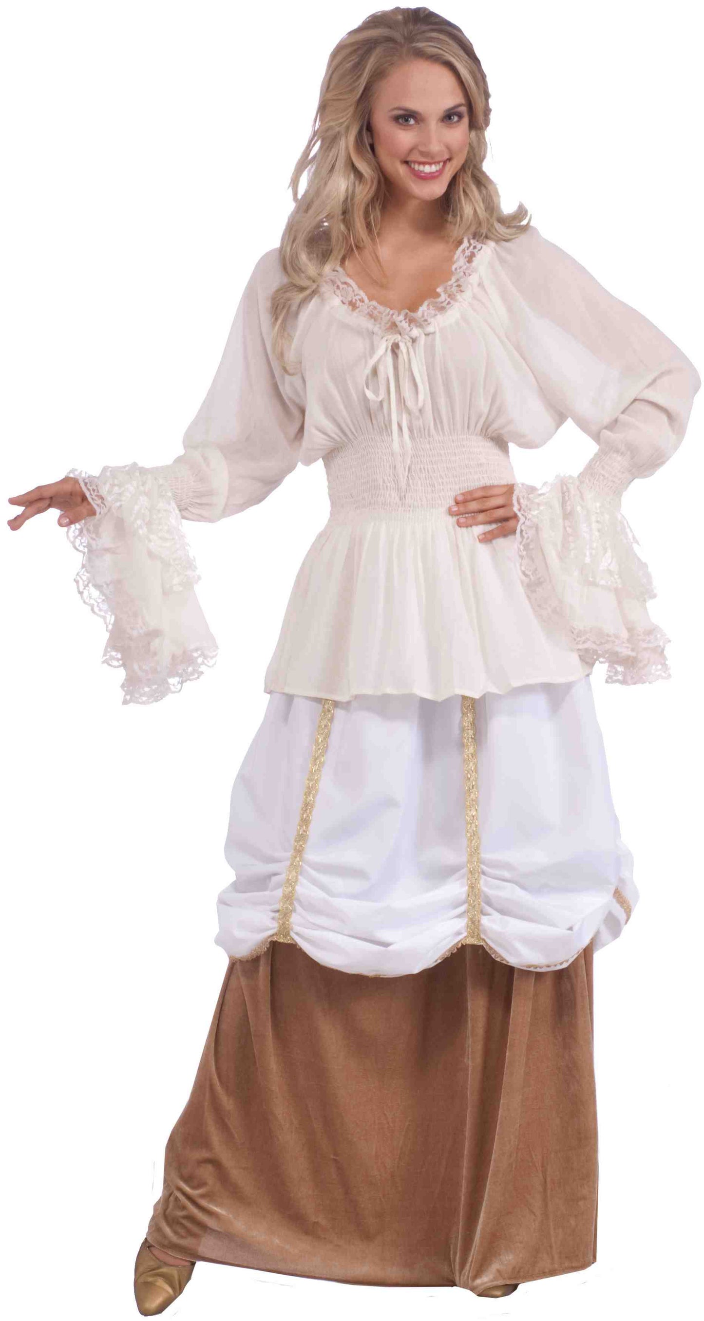 White Medieval Blouse
