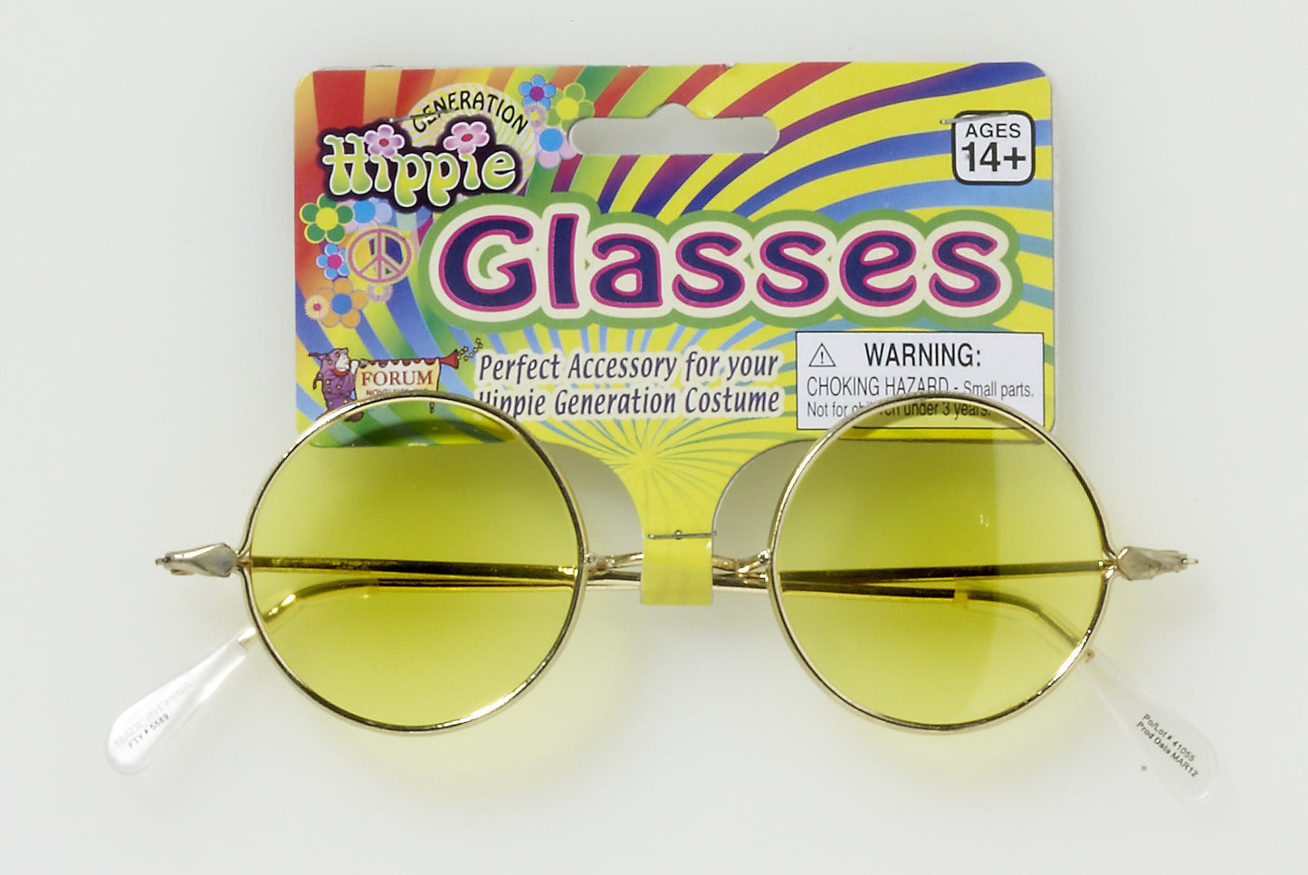 HIPPIE GLASSES - YELLOW