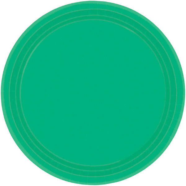 PAPER PLATE - FESTIVE GREEN 10.5" 20CNT
