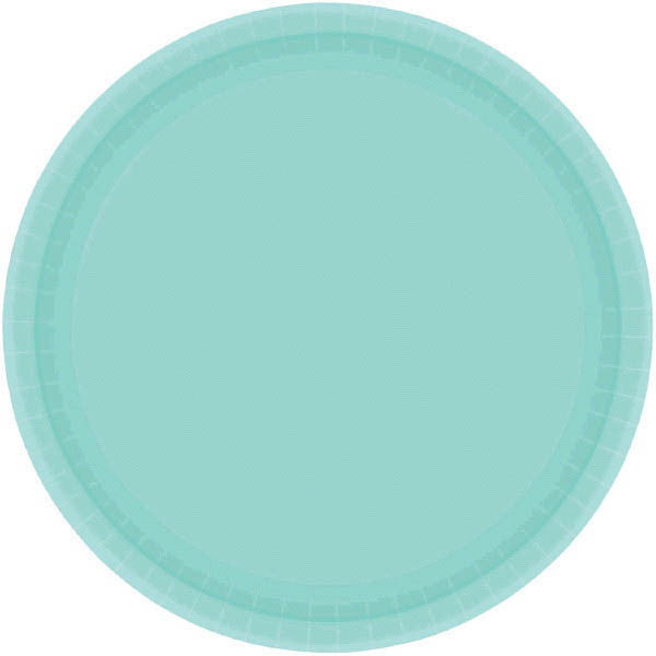 PAPER PLATE - ROBIN'S EGG BLUE 10.5" 20CNT