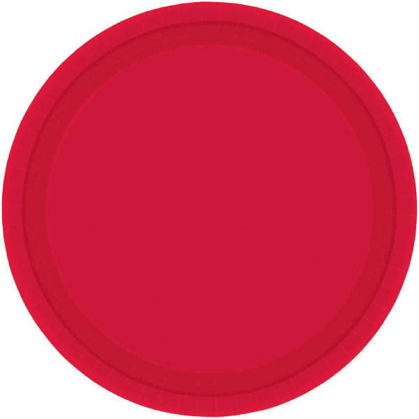 PAPER PLATE - 10.5" APPLE RED 20CNT