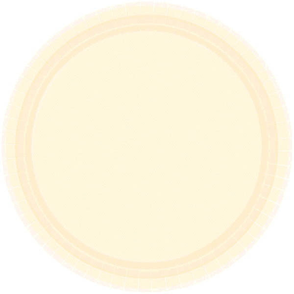 PAPERE PLATE - VANILLA CREME 10.5" 20CNT