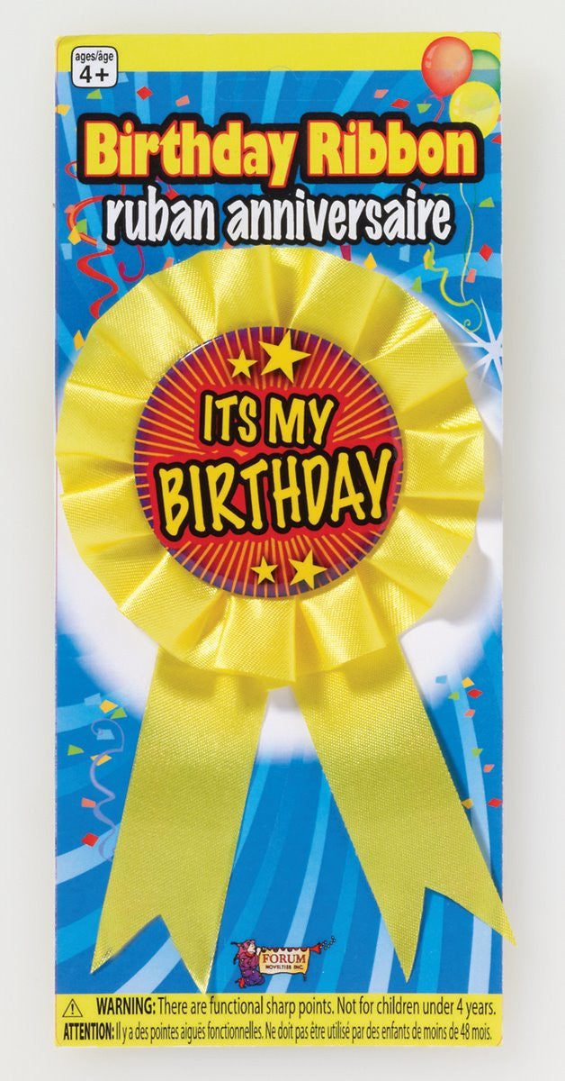 BIRTHDAY RIBBON ITS MY BIRTHDAY EACH