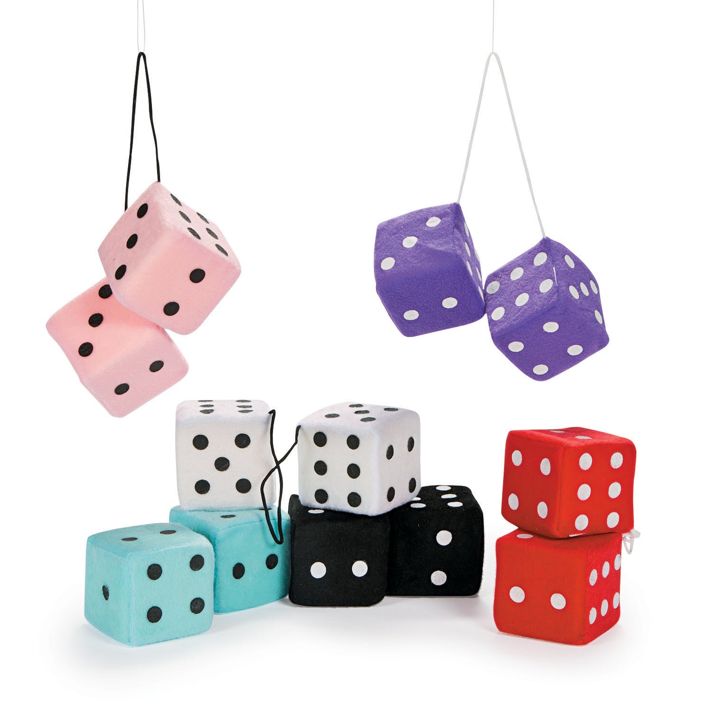 Soft Plush Hanging Dice Assortment