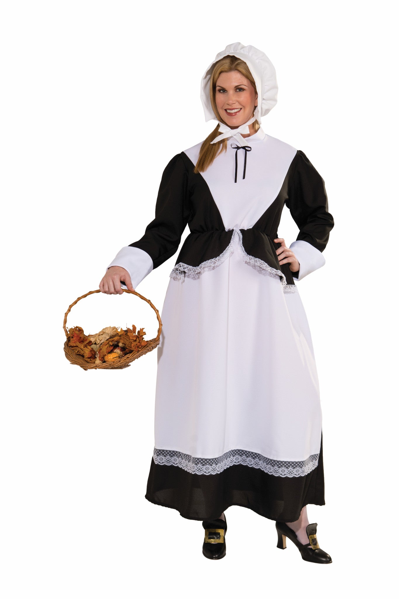 PILGRIM LADY COSTUME - ADULT PLUS