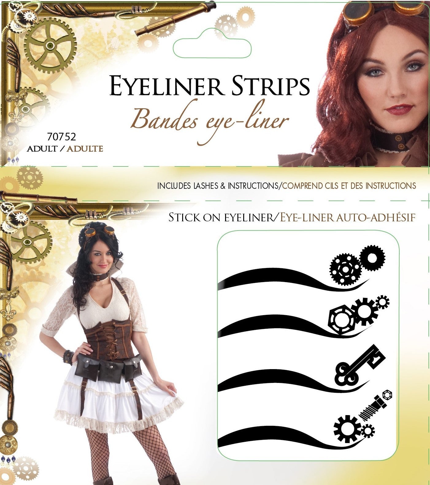 Steampunk Eyeliner Strips - 8ct.