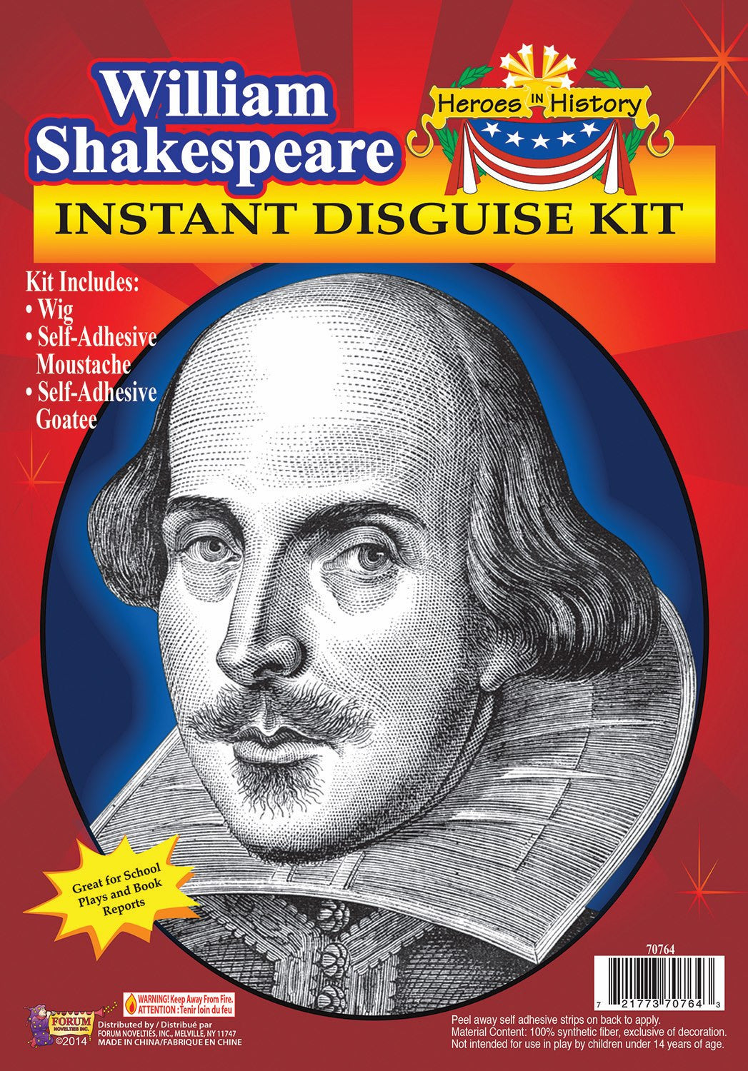 William Shakespeare Disguise Kit