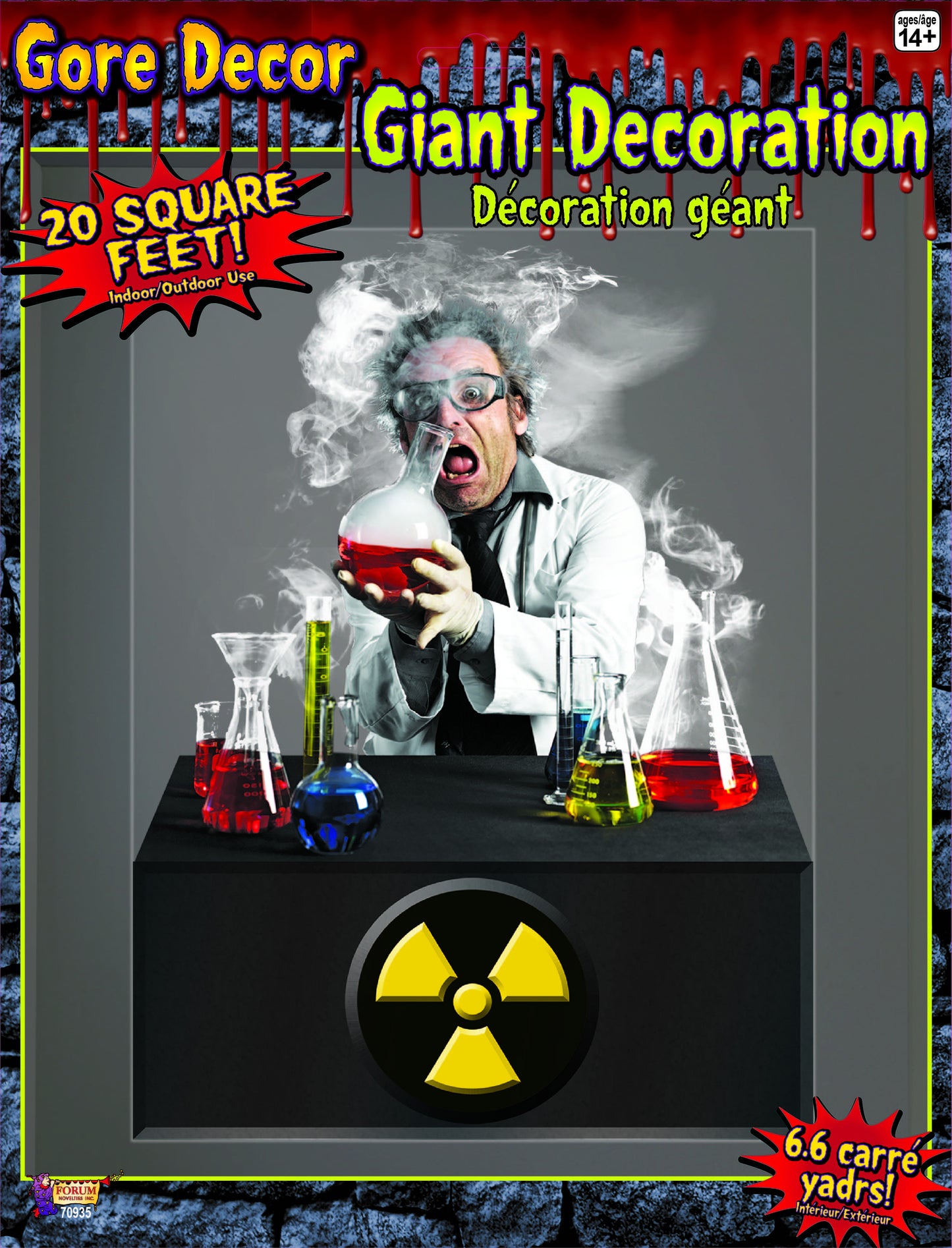 Gore Decor Scientist Laboratory Wall