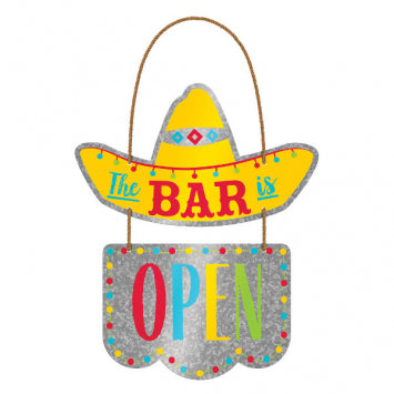 Fiesta "The Bar is OPEN" Metal Sign