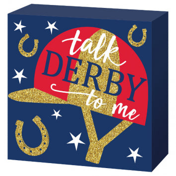 Derby Day Standing Square Plaque