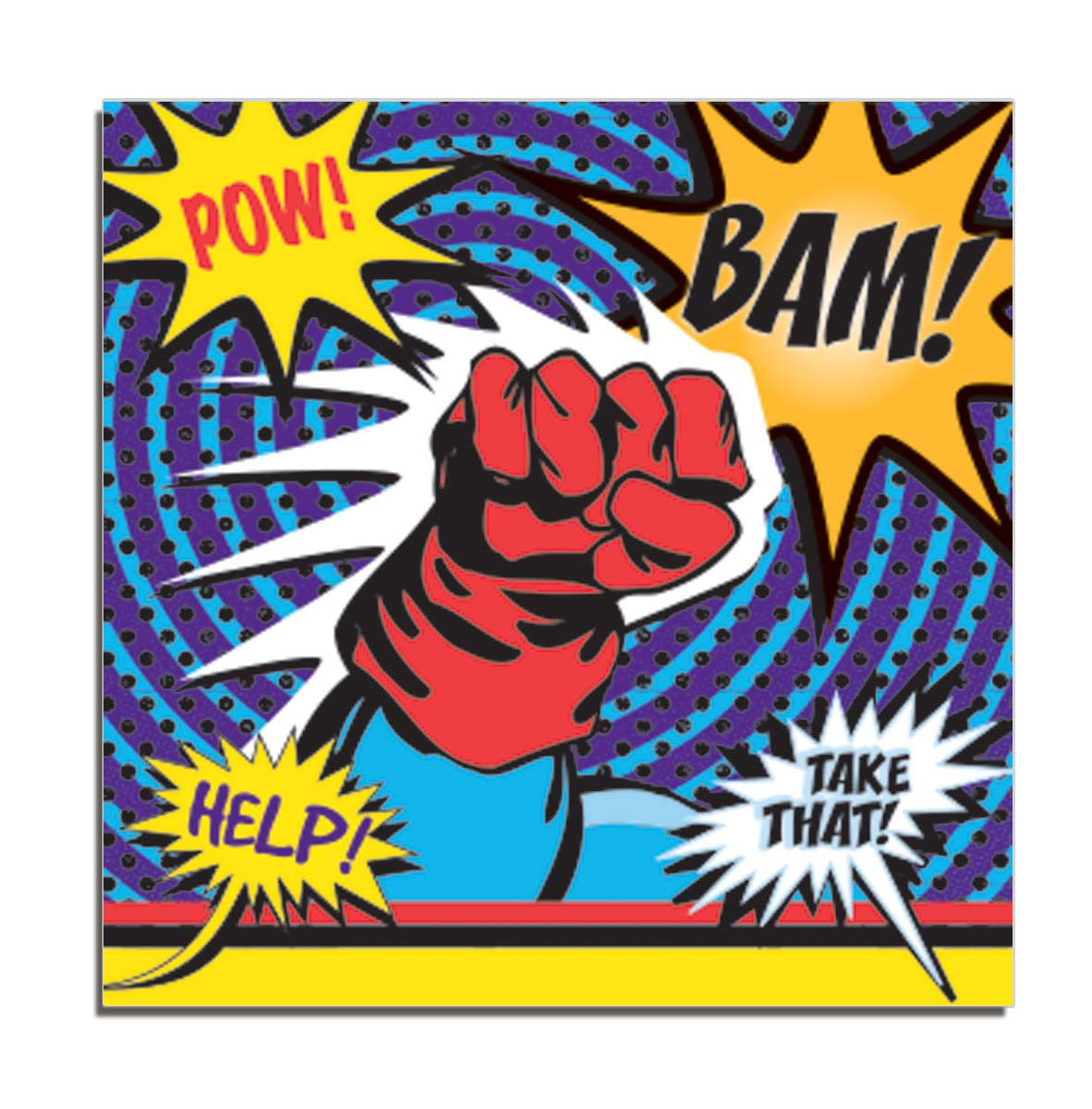 Superhero Action Luncheon Napkins - 16ct.