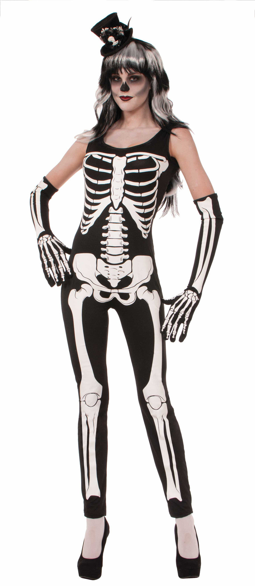 Skeleton Jumpsuit - Adult Costume