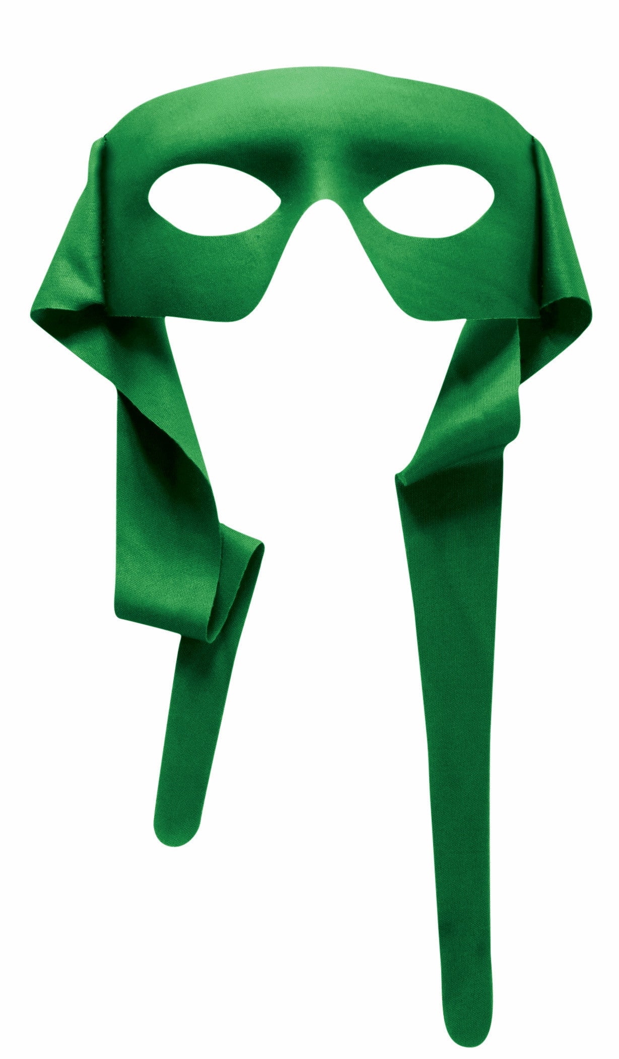 SEE THRU HALF MASK GREEN ADULT