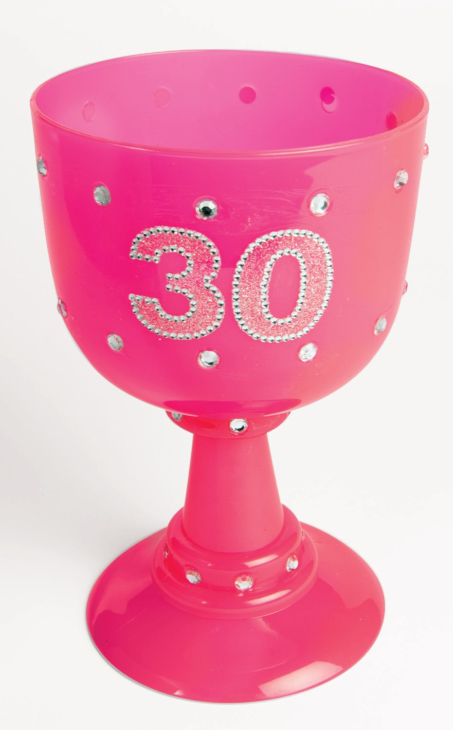 Pink Rhinestone Goblet - 30