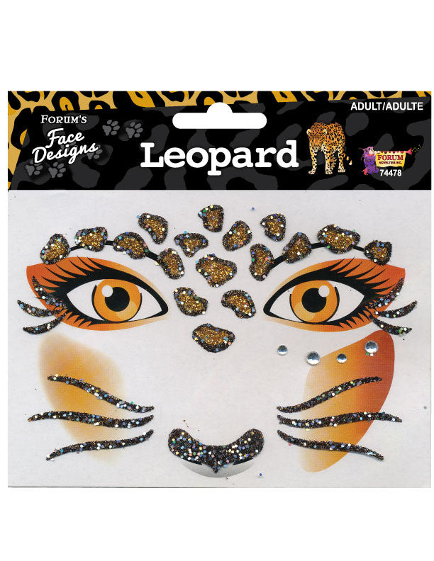 LEOPARD FACE DESIGN TATTO EACH