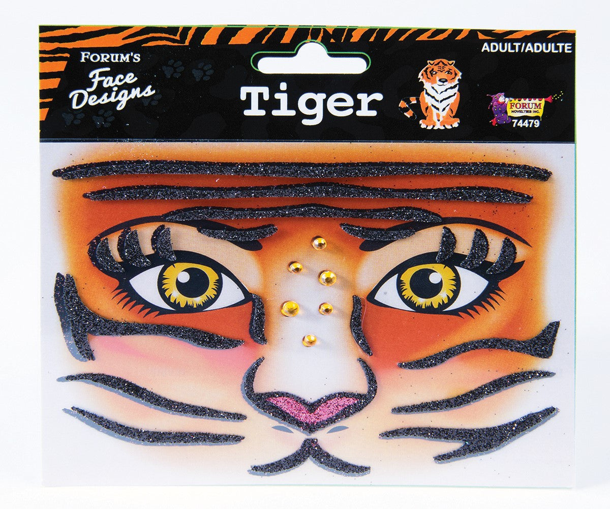 TIGER FACE DESIGN TATTOO EACH