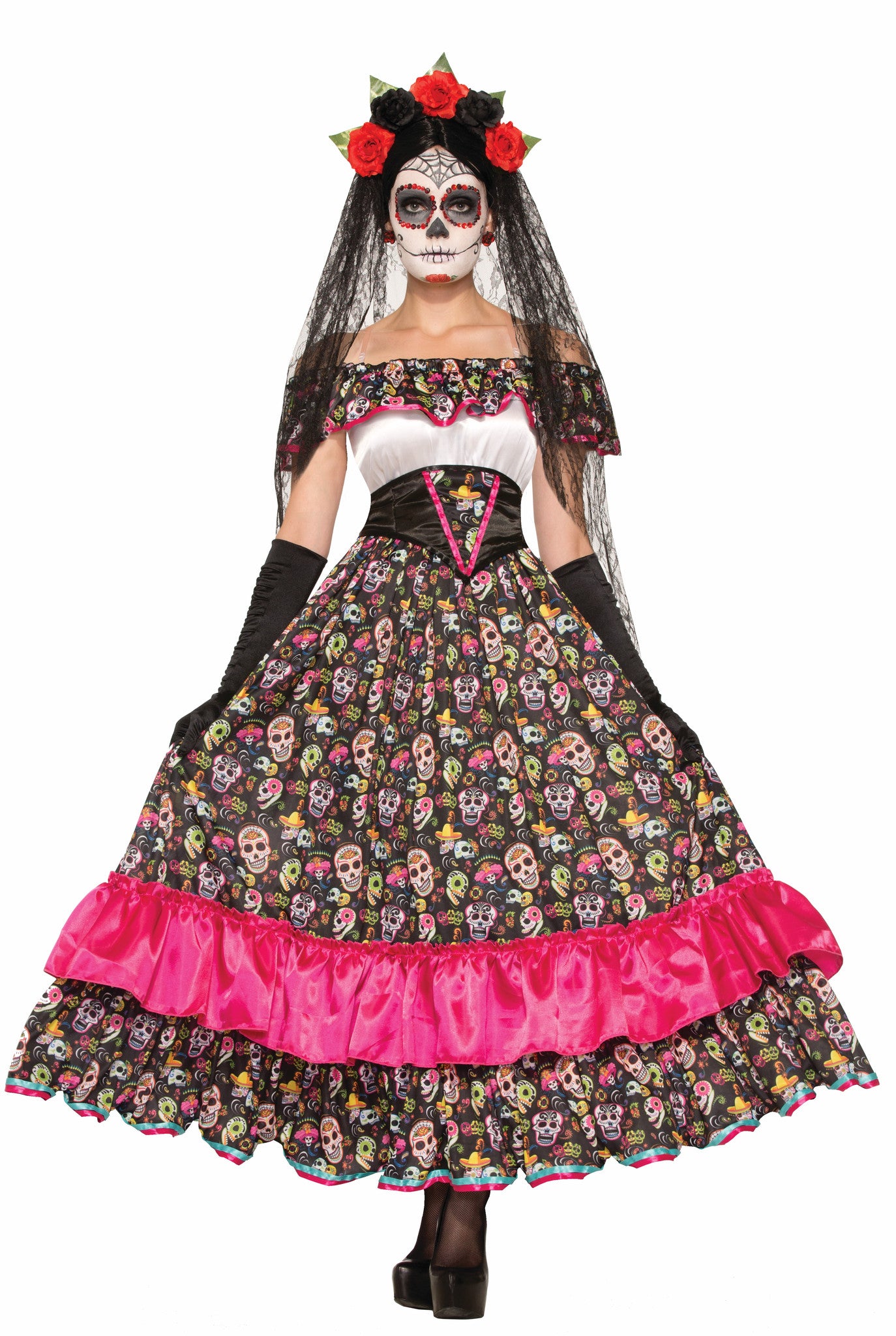 Day of the Dead Spanish Lady - Adult Costume