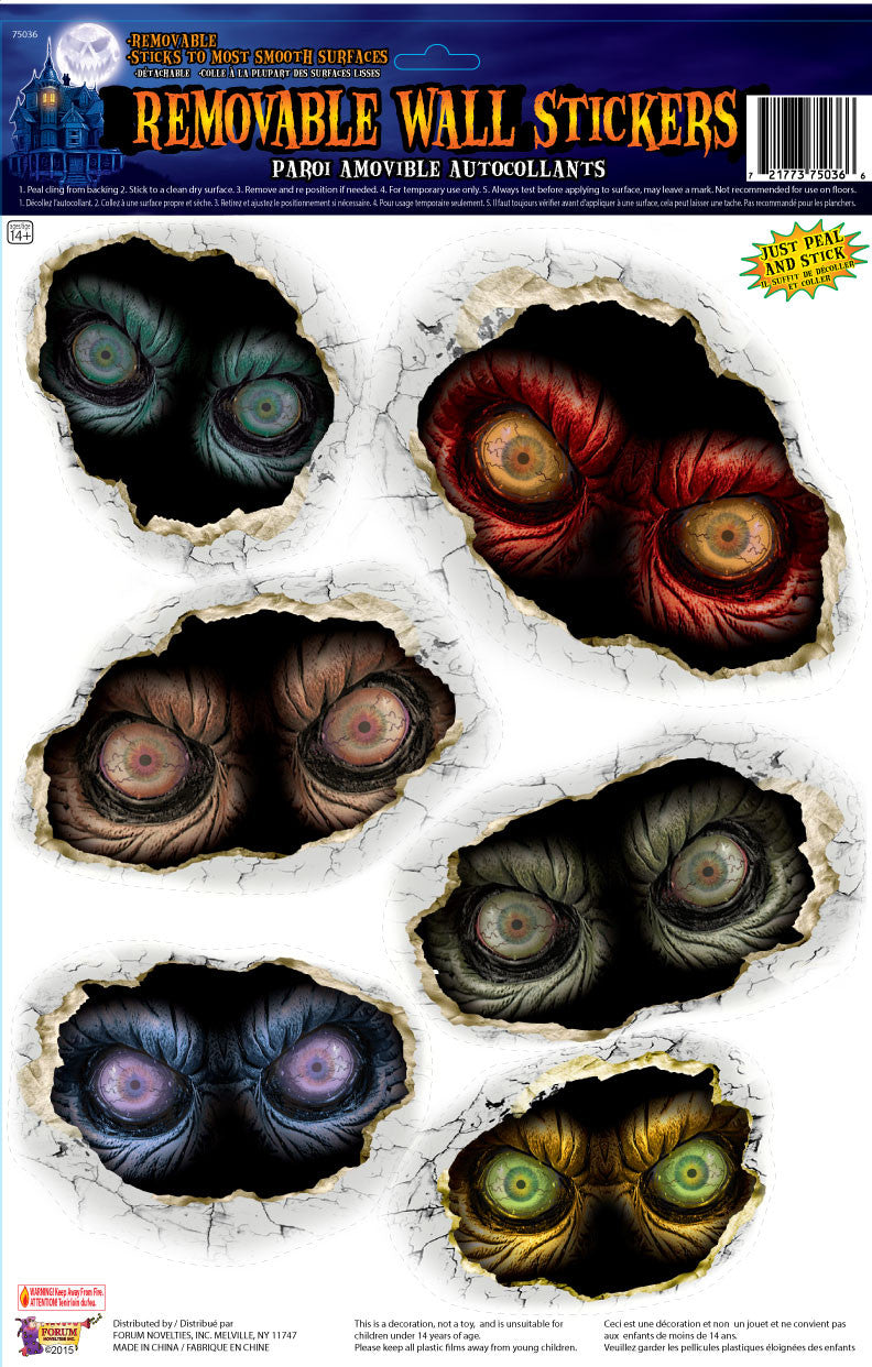 SPOOKY EYEBALL CLINGS