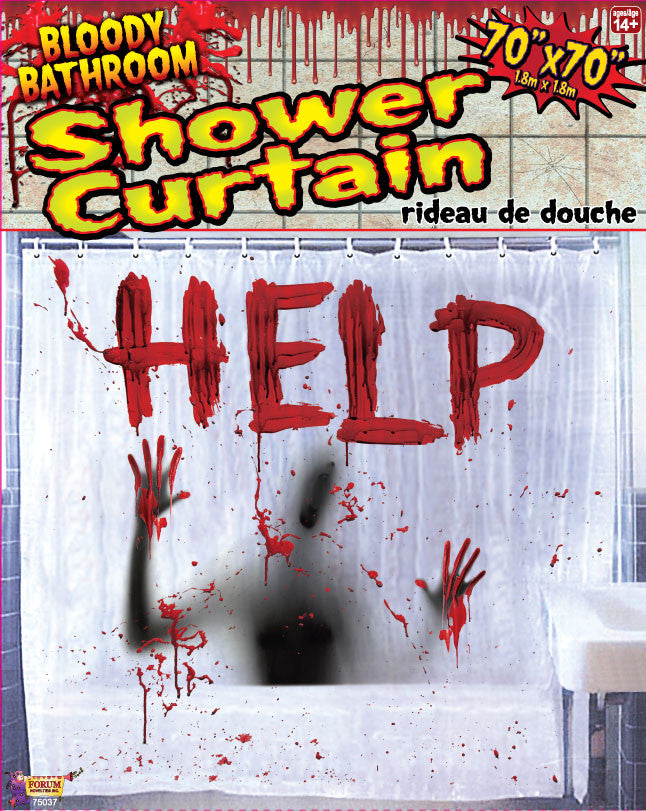 Bloody Shower Curtain