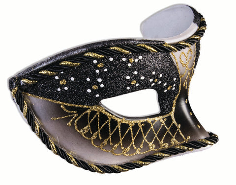 Black, Gold, and Silver Mask