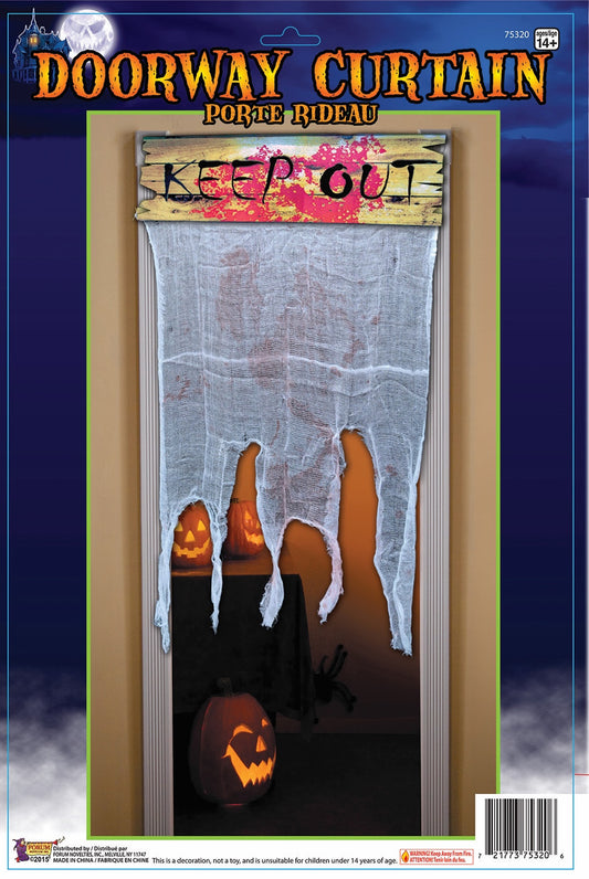 Keep Out Gauze Door Curtain