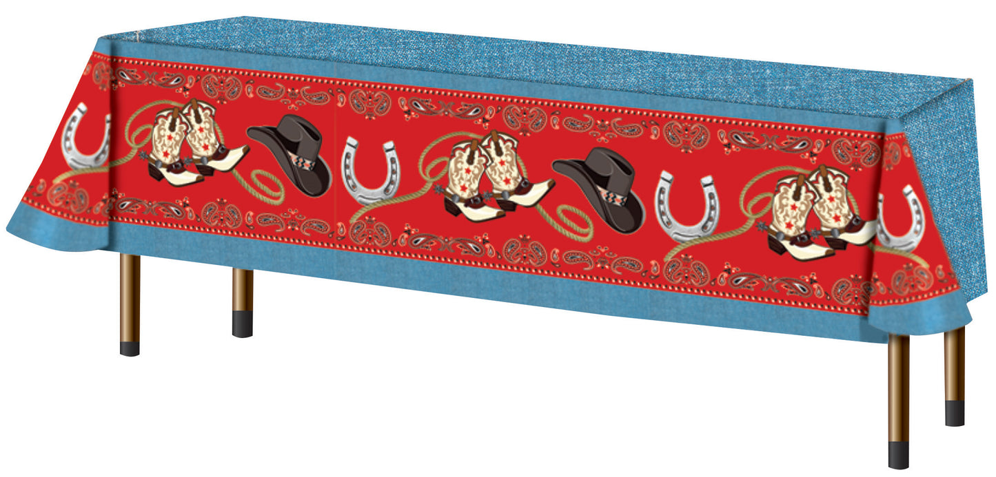 Way Out West Plastic Tablecover