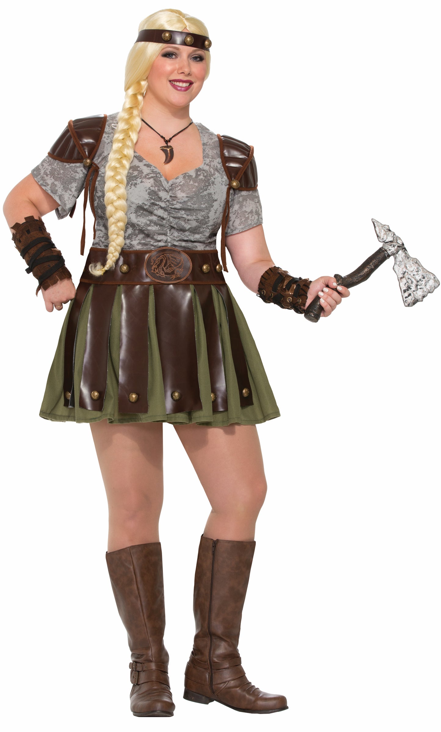 Viking Woman Costume - Adult Plus