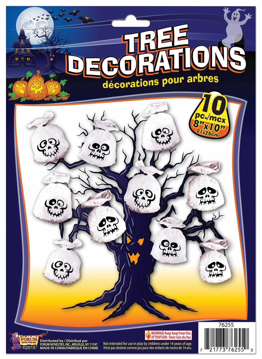 Ghost Tree Bag Decorations - 10ct.
