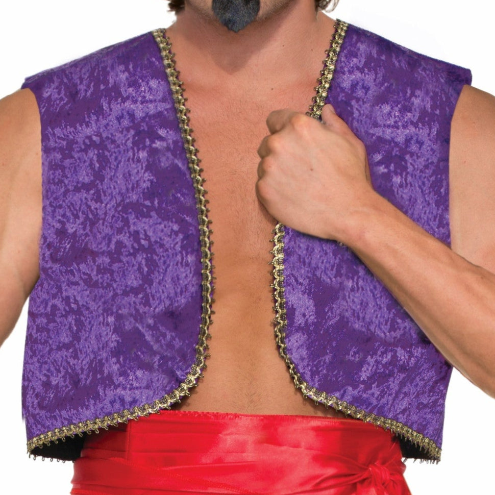 Desert Prince Purple Genie Vest - Adult Size