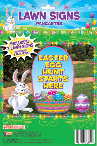 Easter Egg Hunt Lawn Signs
